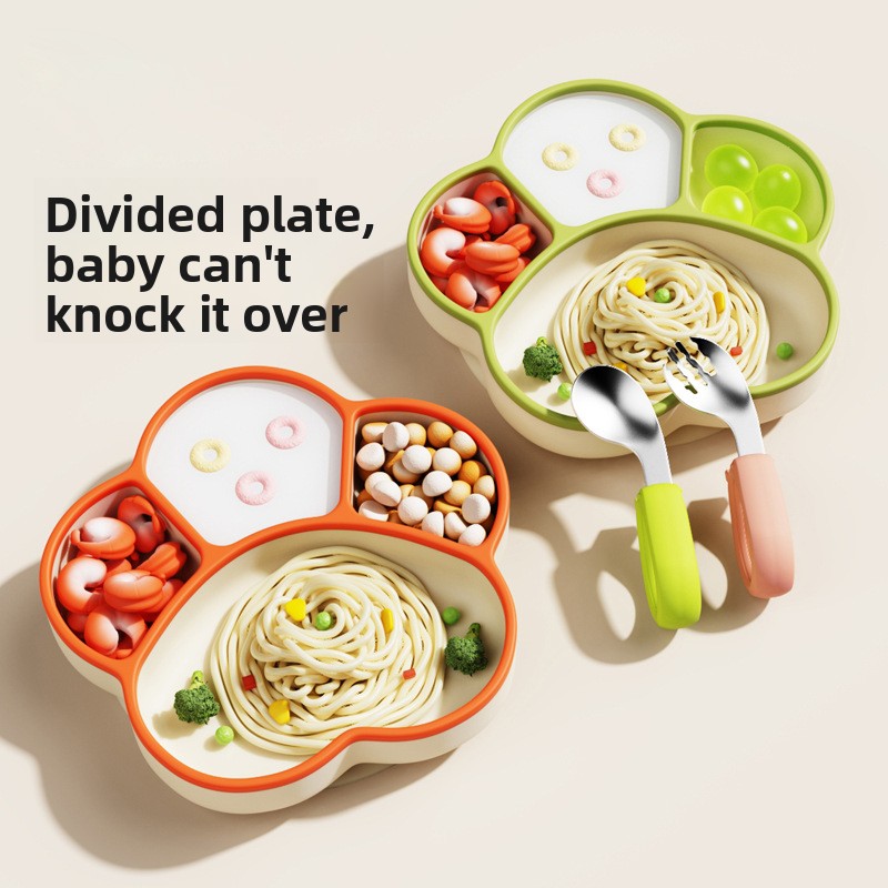 Plate Suction Toddler - Piatto in Silicone a Forma di