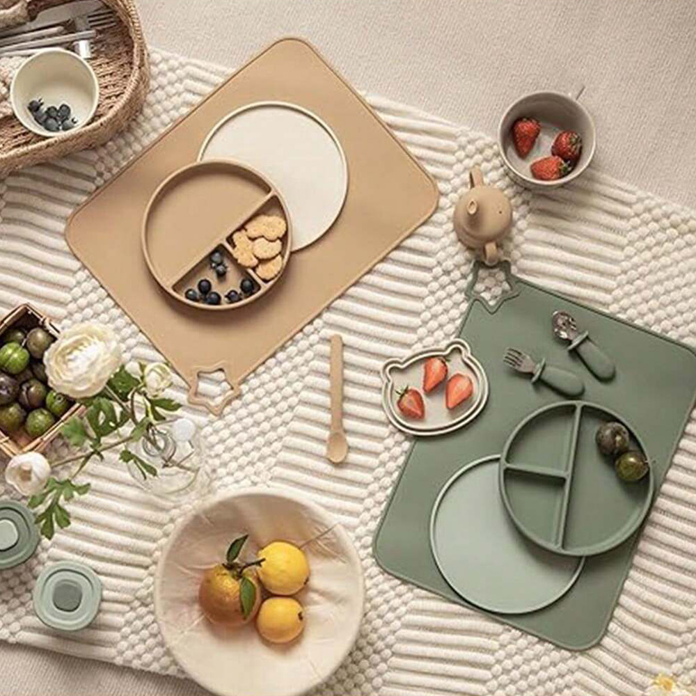 Baby Food Restaurant - 1 tovaglietta semplice in silicone per