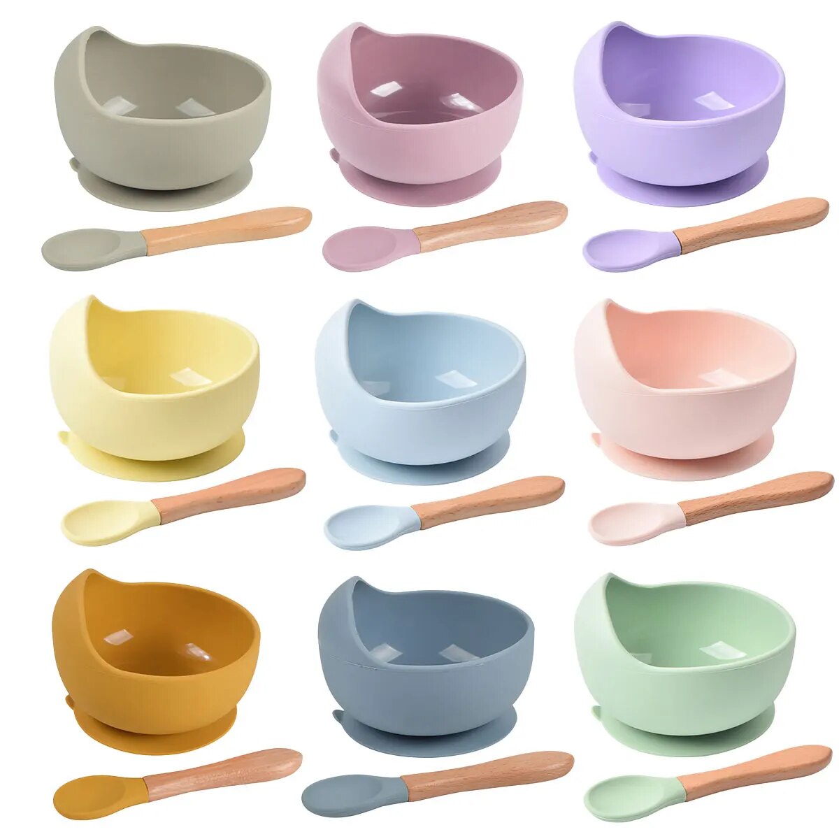 Baby Food Utensil - 2 pezzi ciotola per l'alimentazione del
