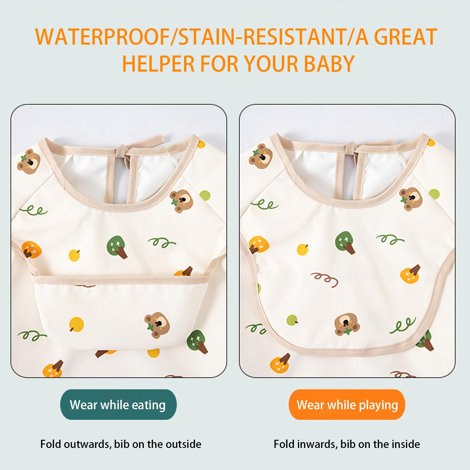 Baby Food Restaurant - Bavaglino per bambini, morbido, regolabile, con