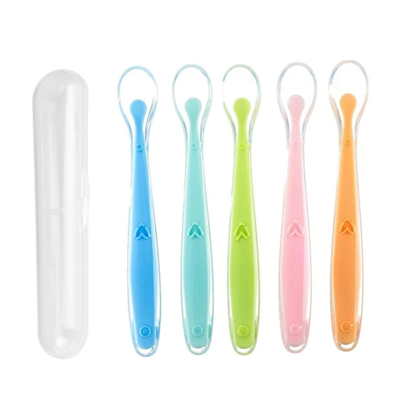 Baby Food Utensil - Cucchiai in silicone per bambini senza