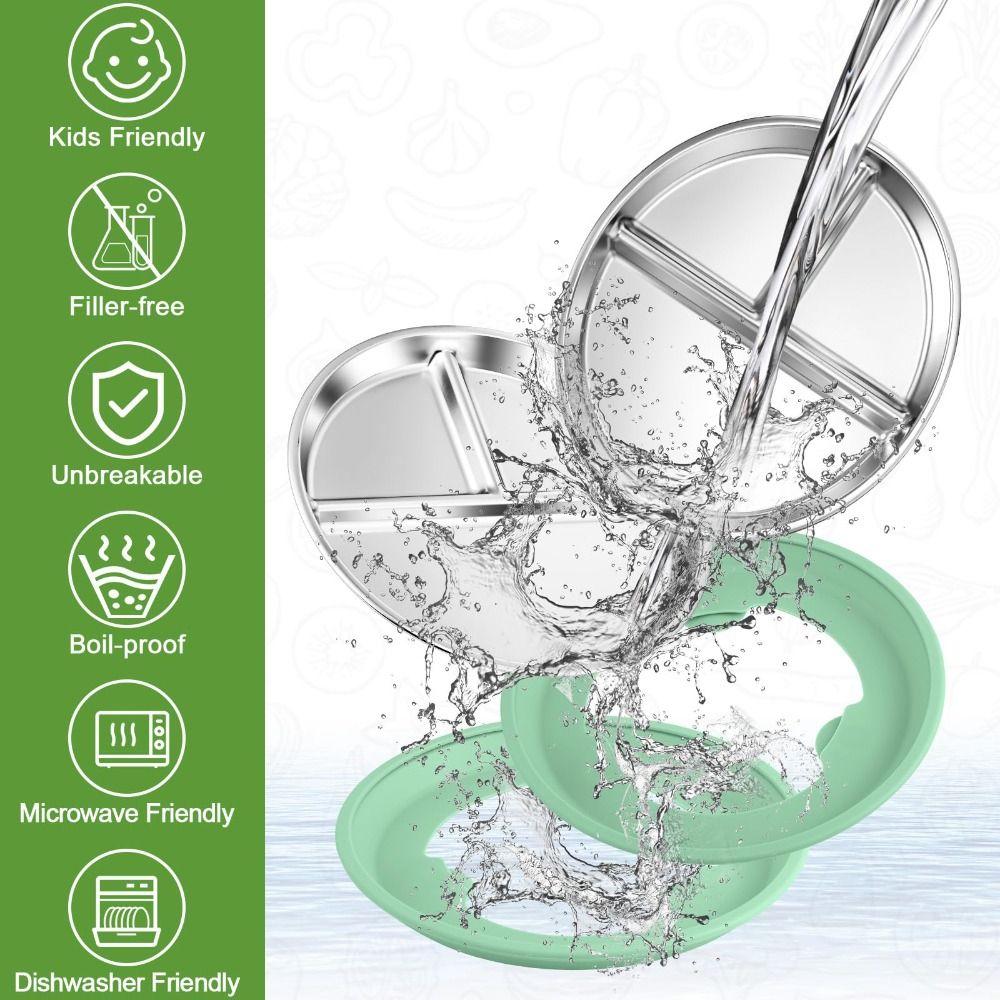 Nuovo Piatto in Acciaio Inossi - Plate Suction Toddler recensione e prezzo