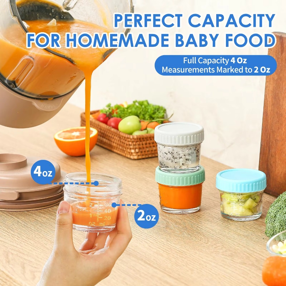 Set di 6 Barattoli in Vetro Mu - Baby Food Glass Jars recensione e prezzo